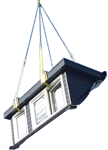 Dakkapel Warenhuis optillen dakkapel