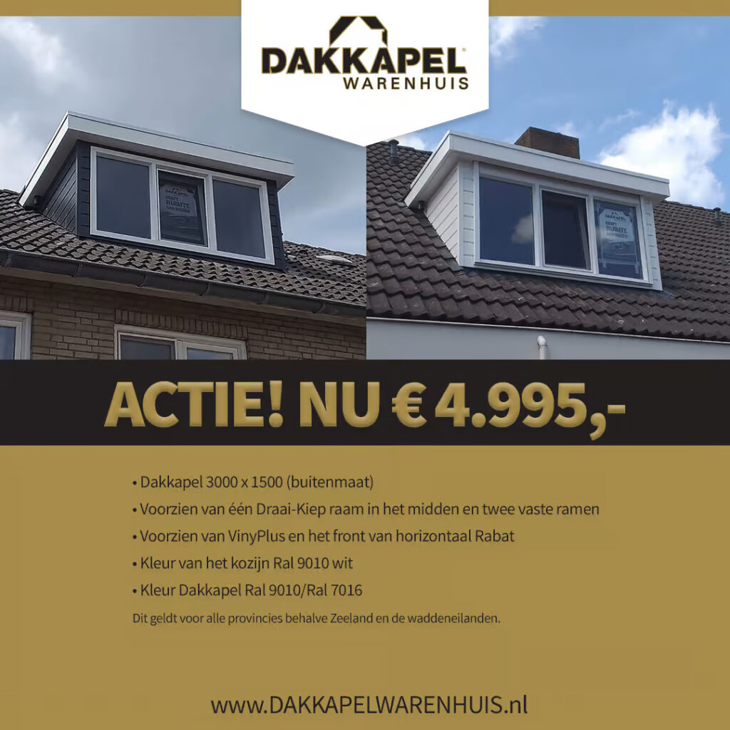 Actie bij Dakkapel Warenhuis