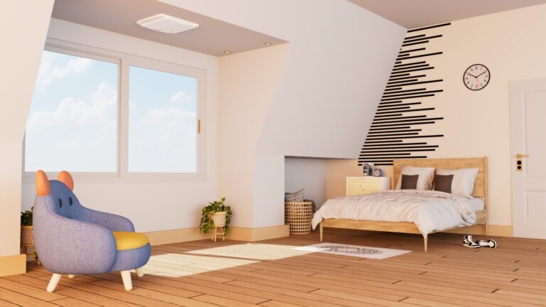 Airco Climate King in een slaapkamer